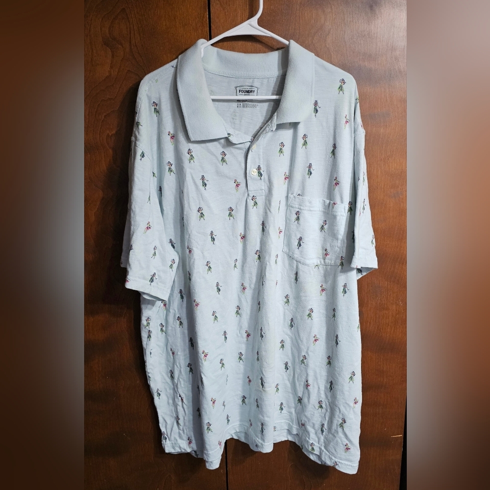 The Foundry 4XLT Men's Hula Girl Polo
